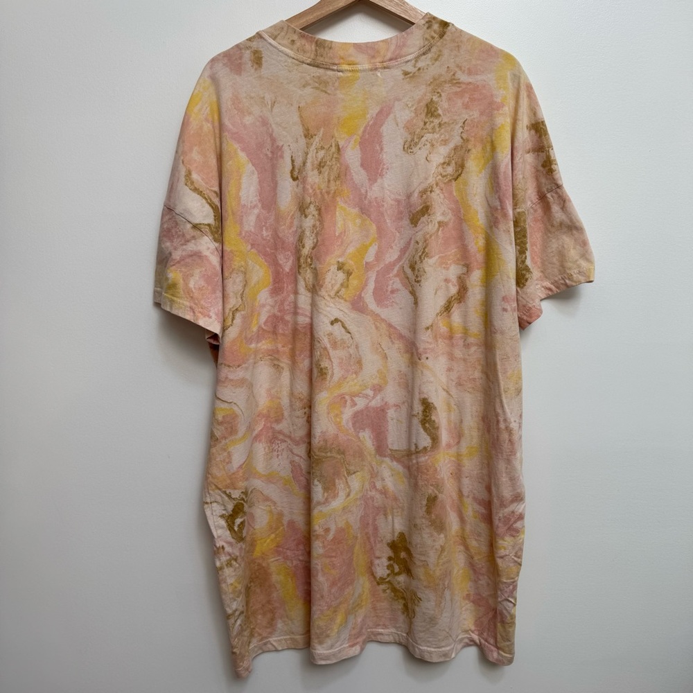 Electric & Rose Anthropologie Billy Gravity Tie Dye T-Shirt Dress Large - Picture 7 of 13